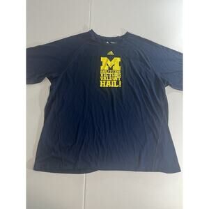 Michigan Wolverines T Shirt Size XL Adidas Short Sleeve
